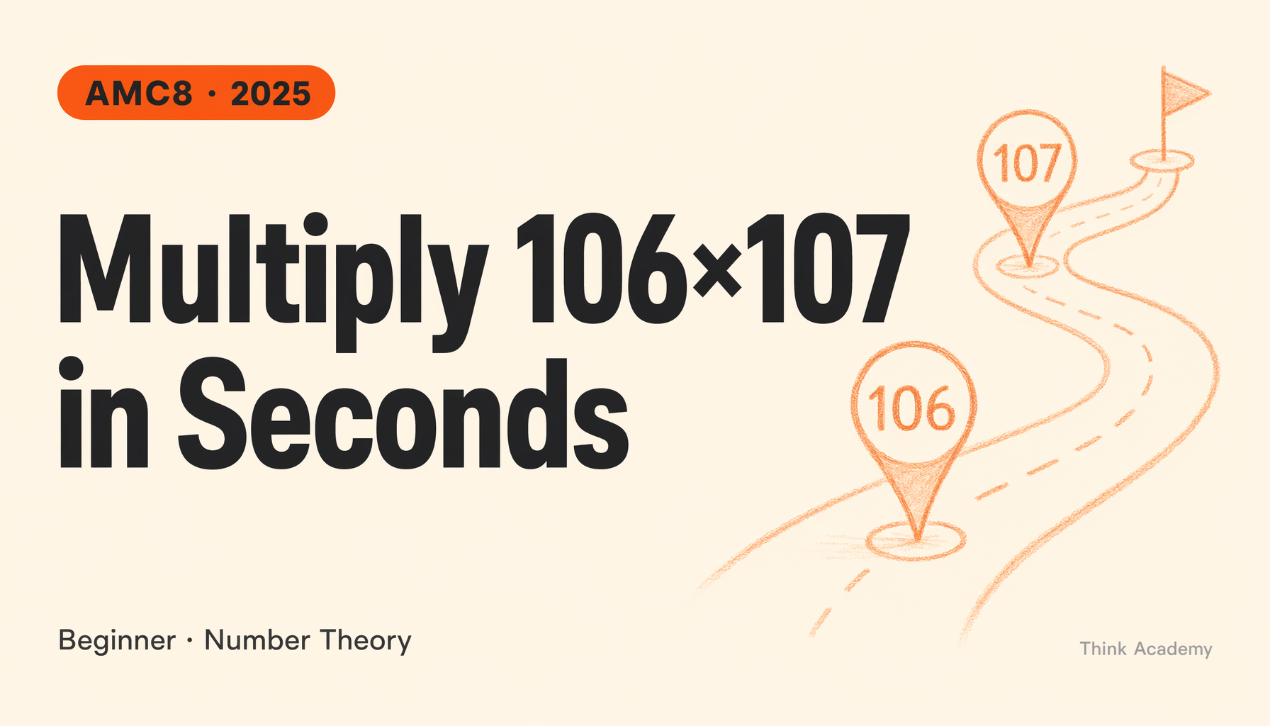 AMC 8 2025 Fast Multiplication Trick for 106×107 | Quick Explanation